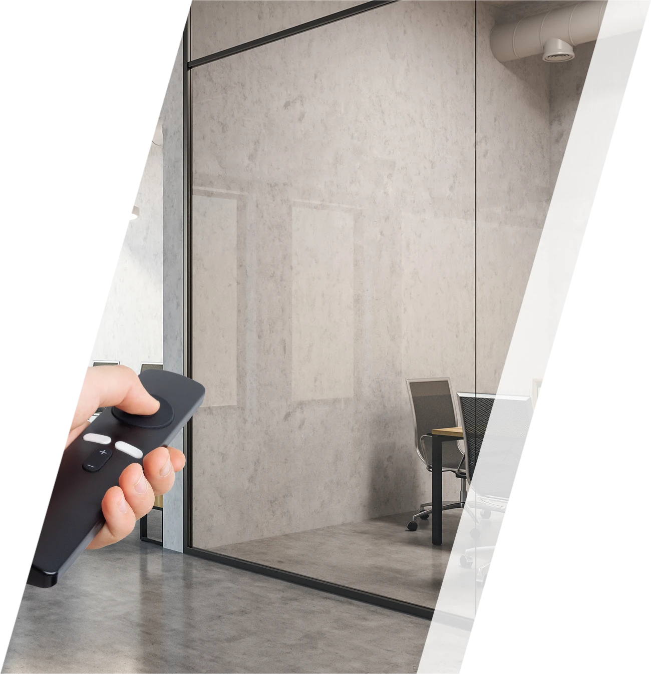 yalos glass technology produzione vetri lcd oscuranti per uffici